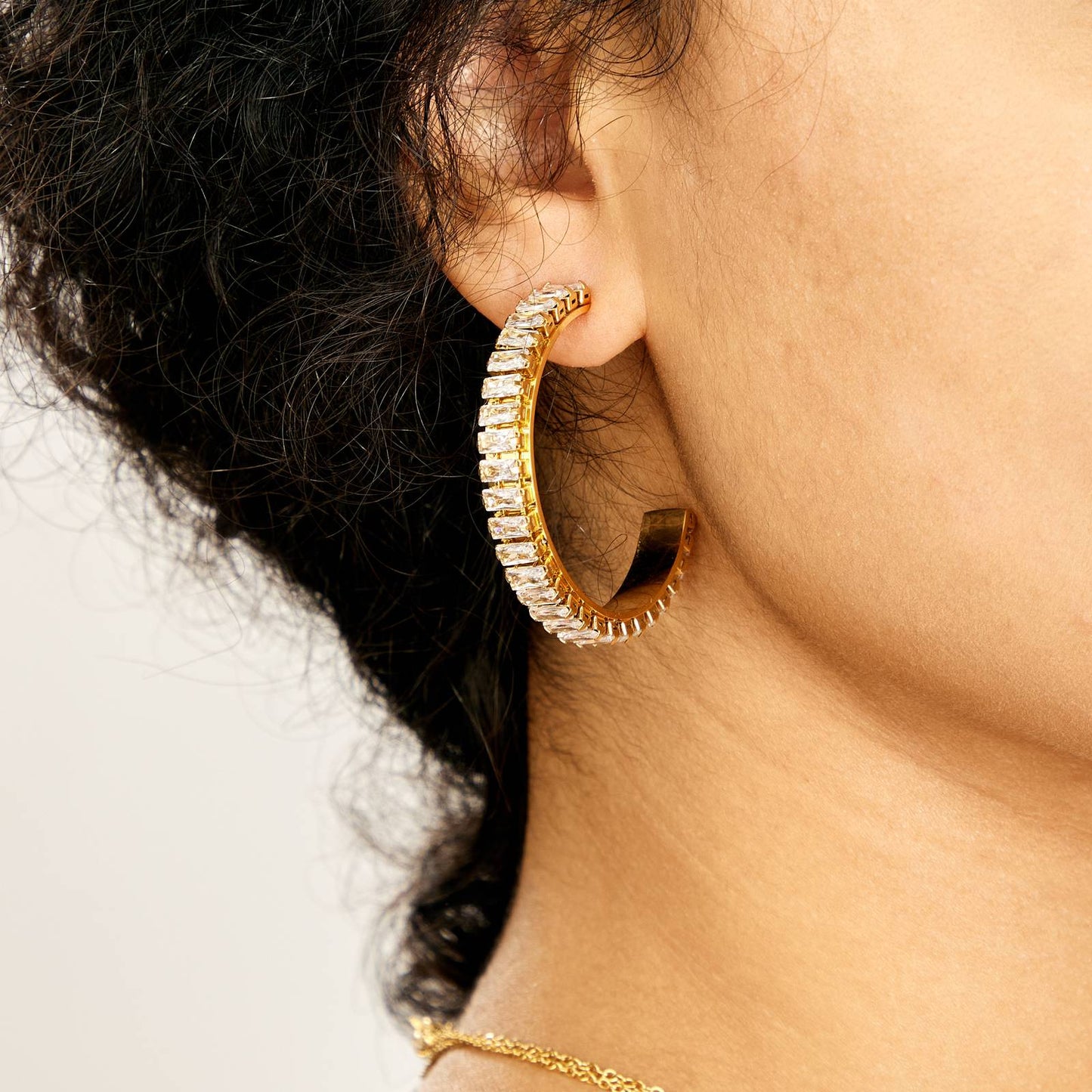 18K Gold Plated Zirconia Earrings