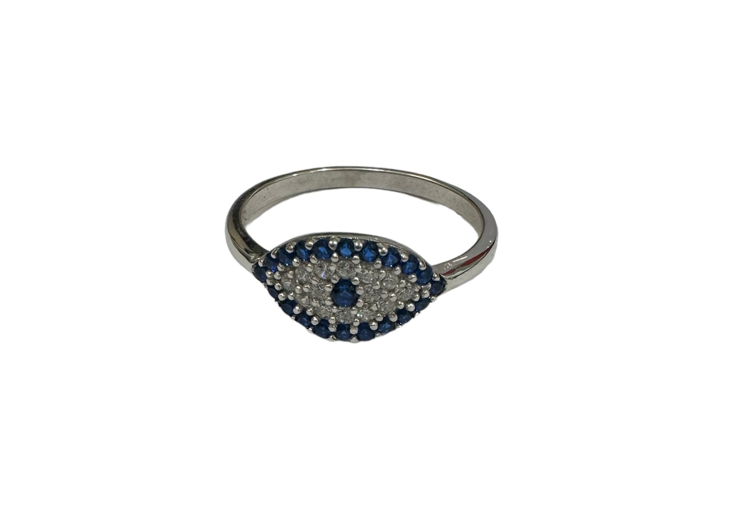 Evil Eye Sapphire Zirconia Ring