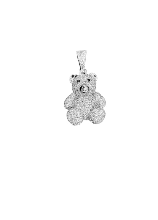 Teddy Sterling Silver with Zirconia Pendant