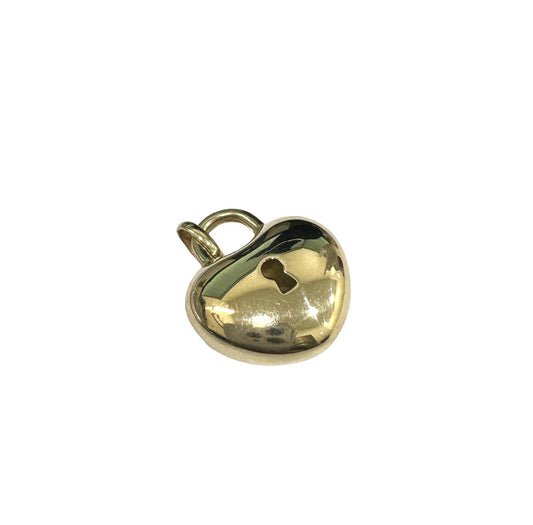 Heart Lock 14K Gold Pendant