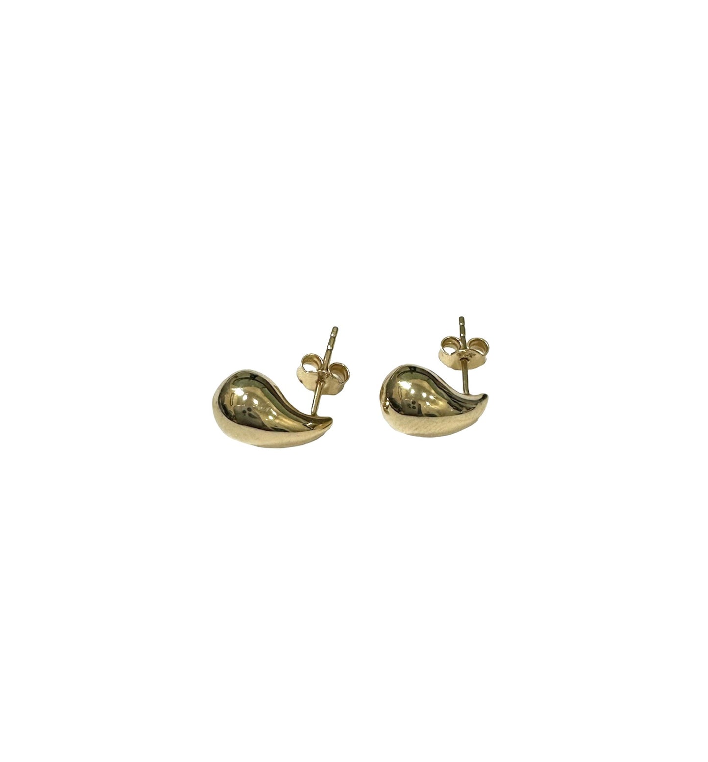 Small Teardrop 14K Gold Earrings